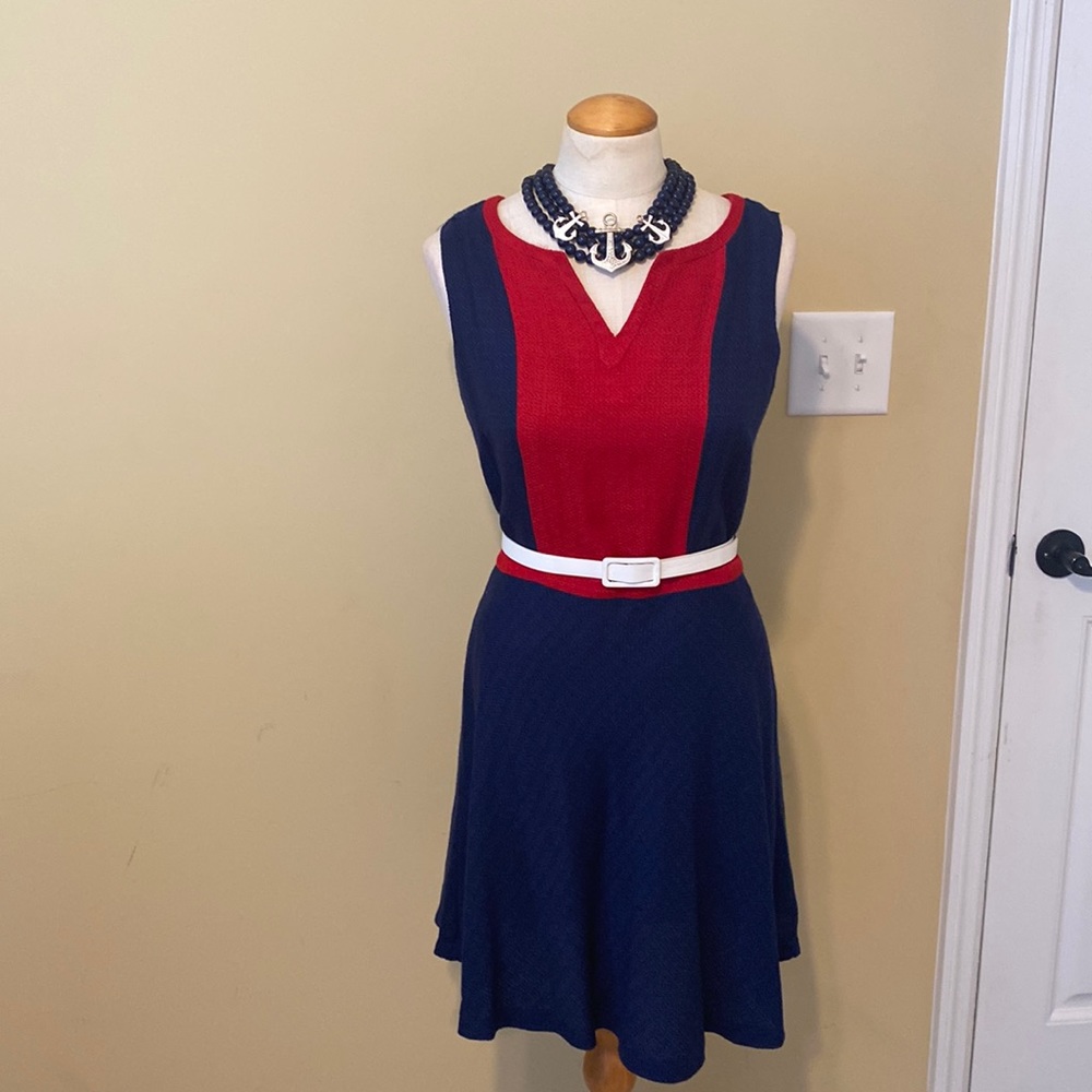 Red and Blue Retro Dress